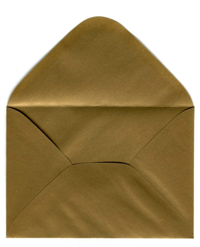 Decorative envelope pearl gold C6