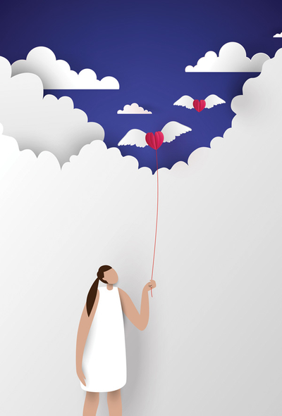 Hearts in the clouds