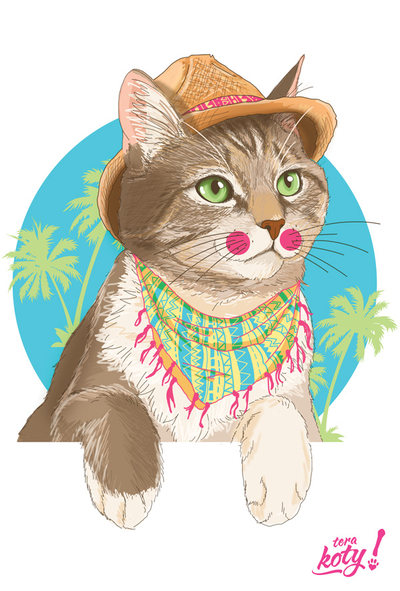 Terakoty - Holiday Cat