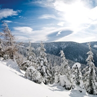 Winter in the mountains